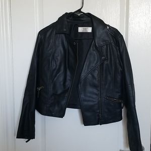 Black moto jacket